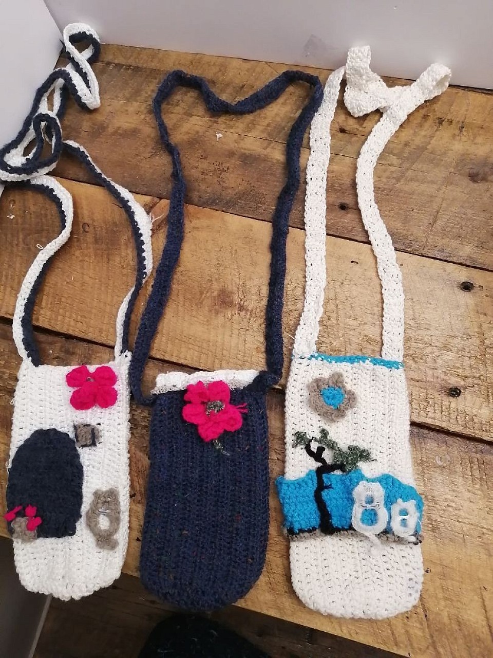 Crocheted bottle holders
